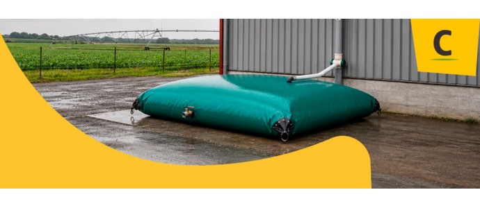 Depósitos de agua de lluvia estancos para sector primario
