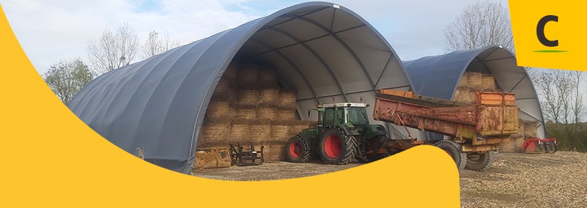 Túneles de almacenamiento para agricultura